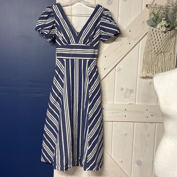 Kate Spade Cafe Stripe Midi Dress - Picture 11 of 11